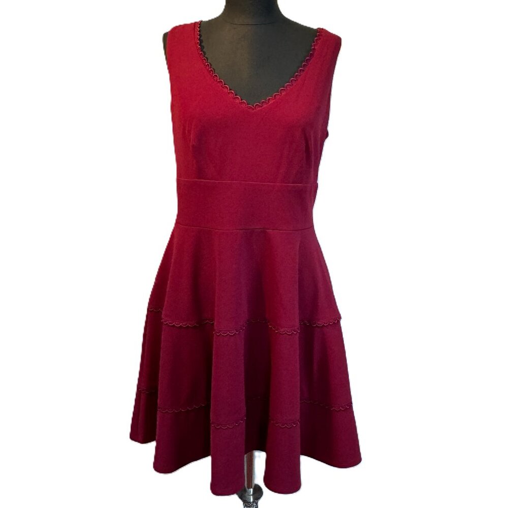 City Studio Burgundy Sleeveless Dress 11 Juniors